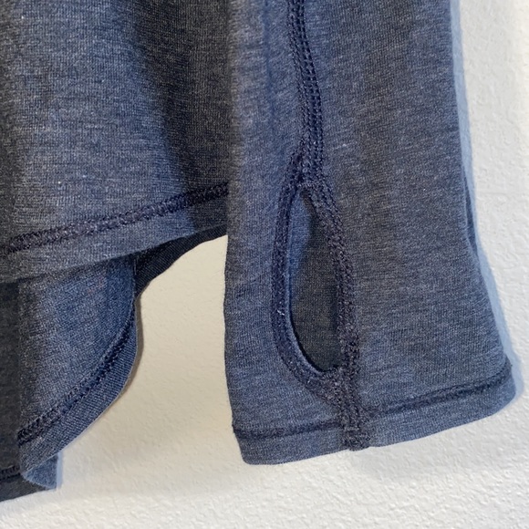 Lululemon Yogi Everyday Long Sleeve Heathered Black Size 8/10 - Picture 3 of 5